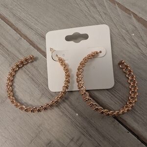 Kendra Scott Fallyn Hoop Earrings Rose Gold